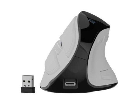 Mysz wertykalna EUPHONIE PRO 2400DPI BT 5.0 bezprzewodowa biała