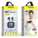 Słuchawki bluetooth 5.3 TA6 ANC czarne TWS