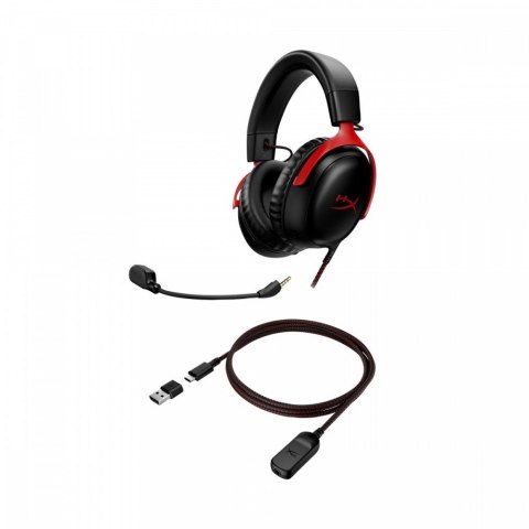 Zestaw słuchawkowy CloudX III czarno-czerwony Gaming - 727A9AA