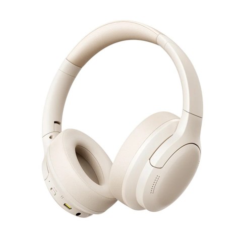 Słuchawki nauszne bluetooth 6.0 BASS LITE beżowe